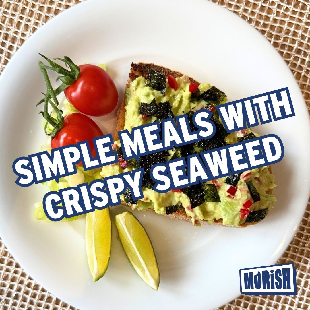 Avocado on toast with seaweed flakes | Morish Snacks