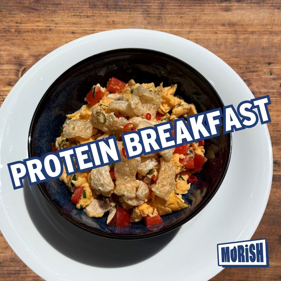 Pork chicharrónes and scrambled eggs | Morish Snacks