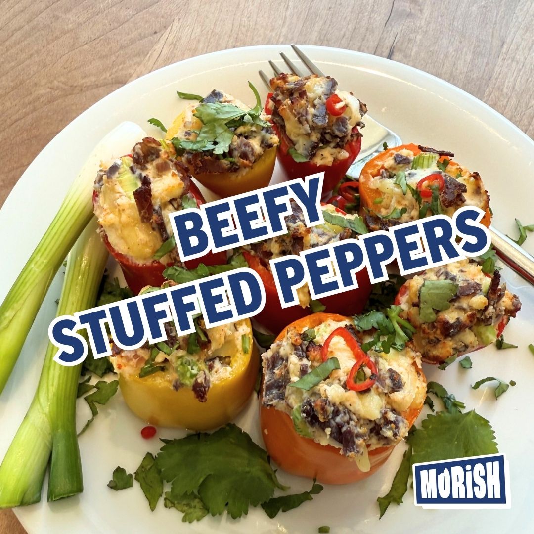 Beefy stuffed peppers | Morish Snacks