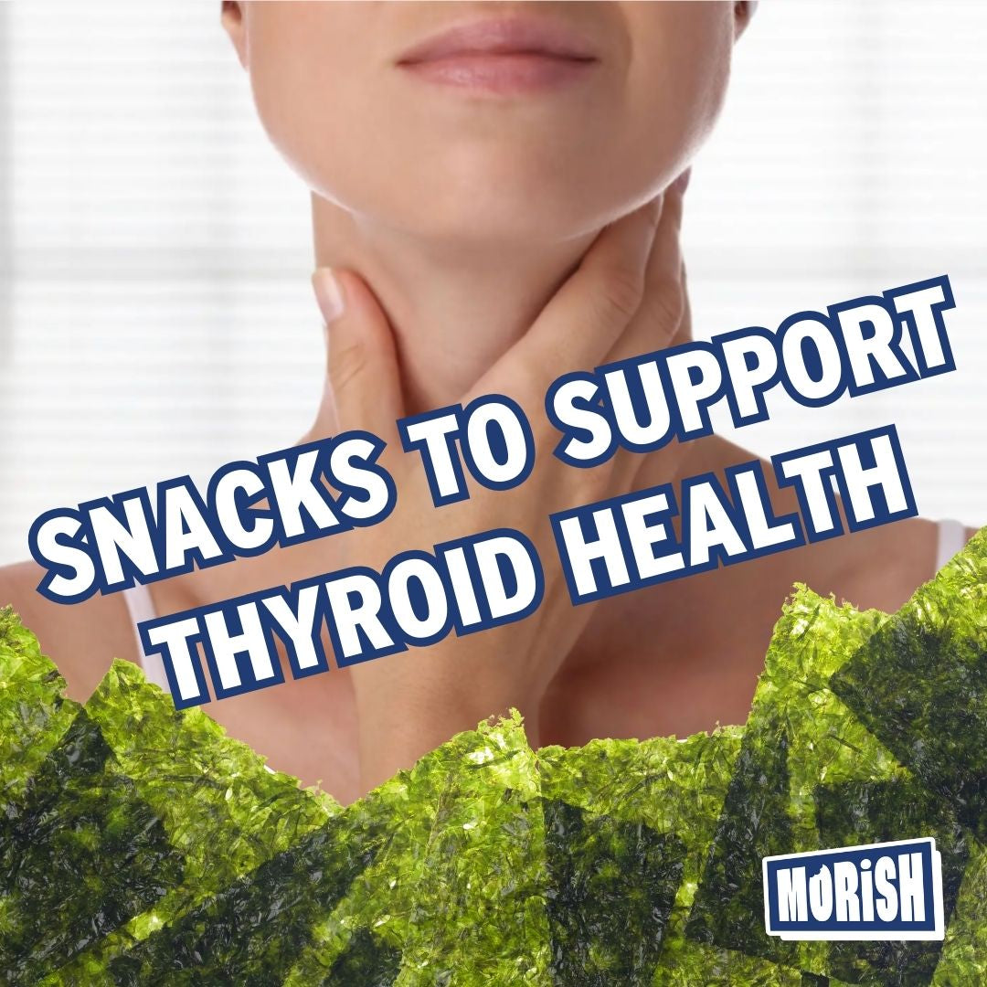 Woman grasping thyroid | Morish Snacks