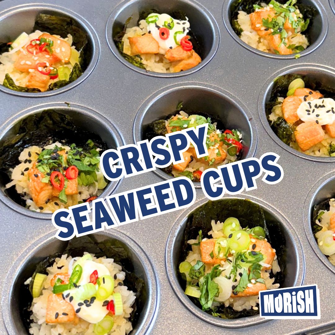 Baked salmon in seaweed cups | Morish Snacks