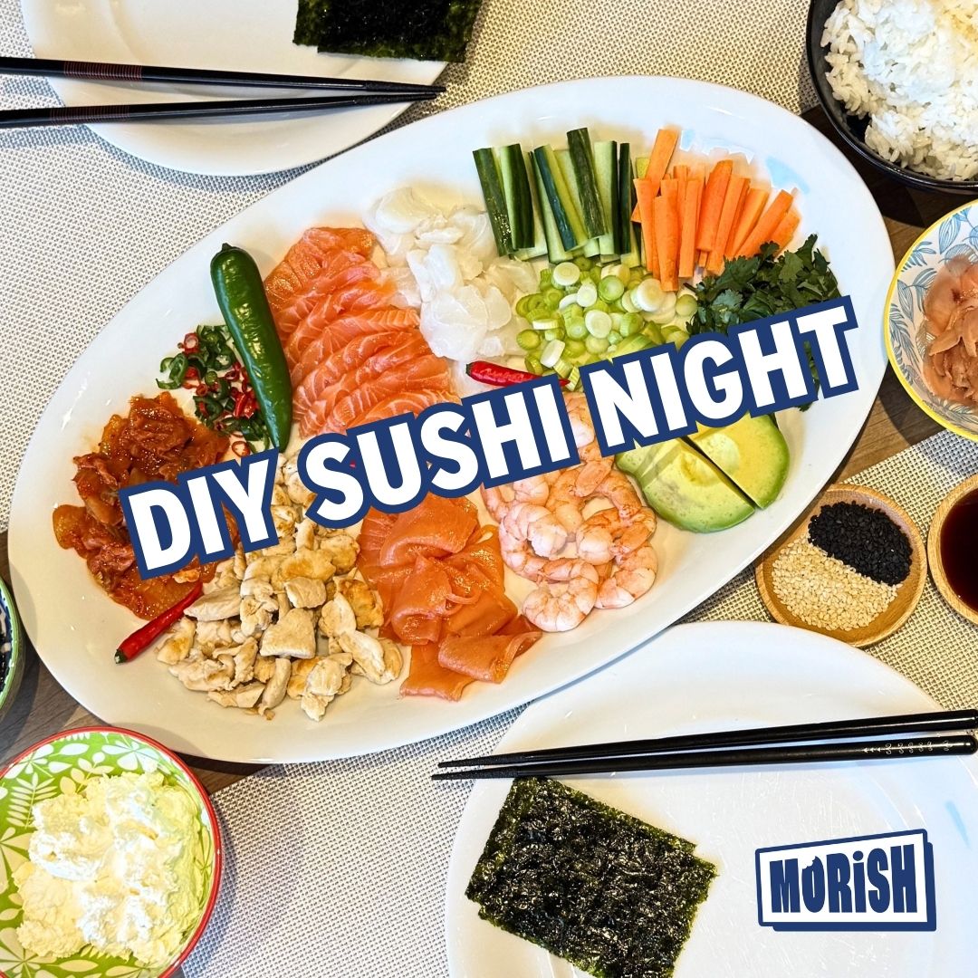 Sushi ingredients on a plate | Morish Snacks