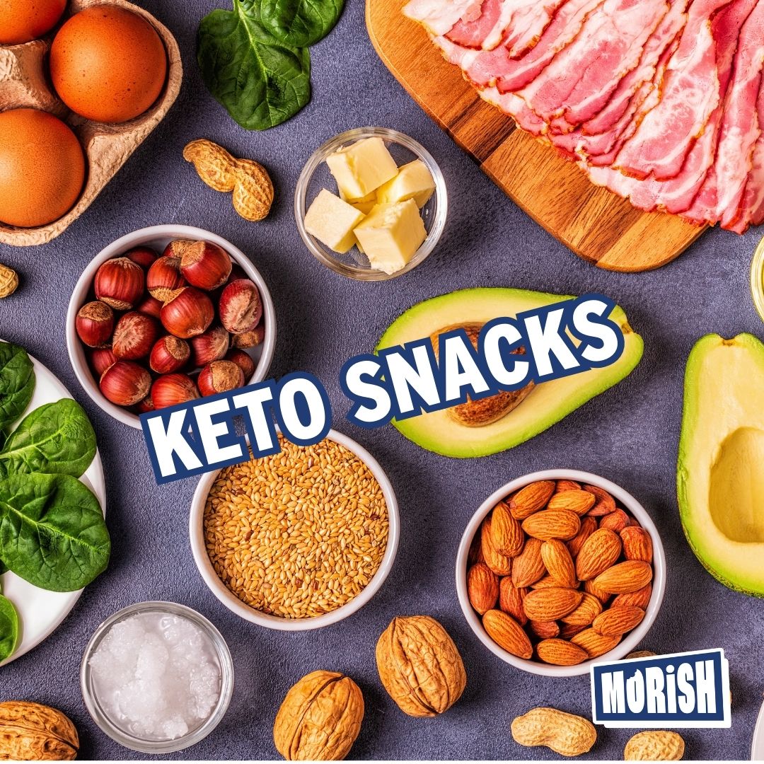Selection of keto-friendly foods | Morish Snacks