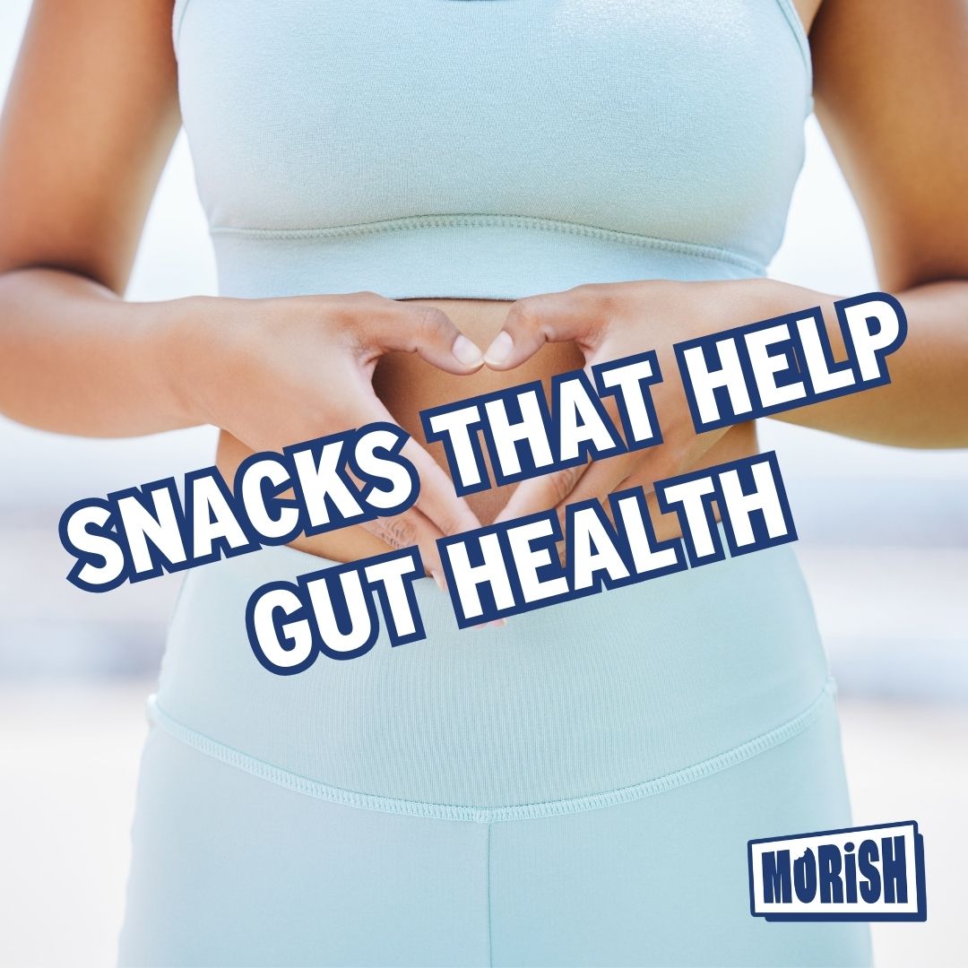 Hands forming heart shape in front of stomach | Morish Snacks