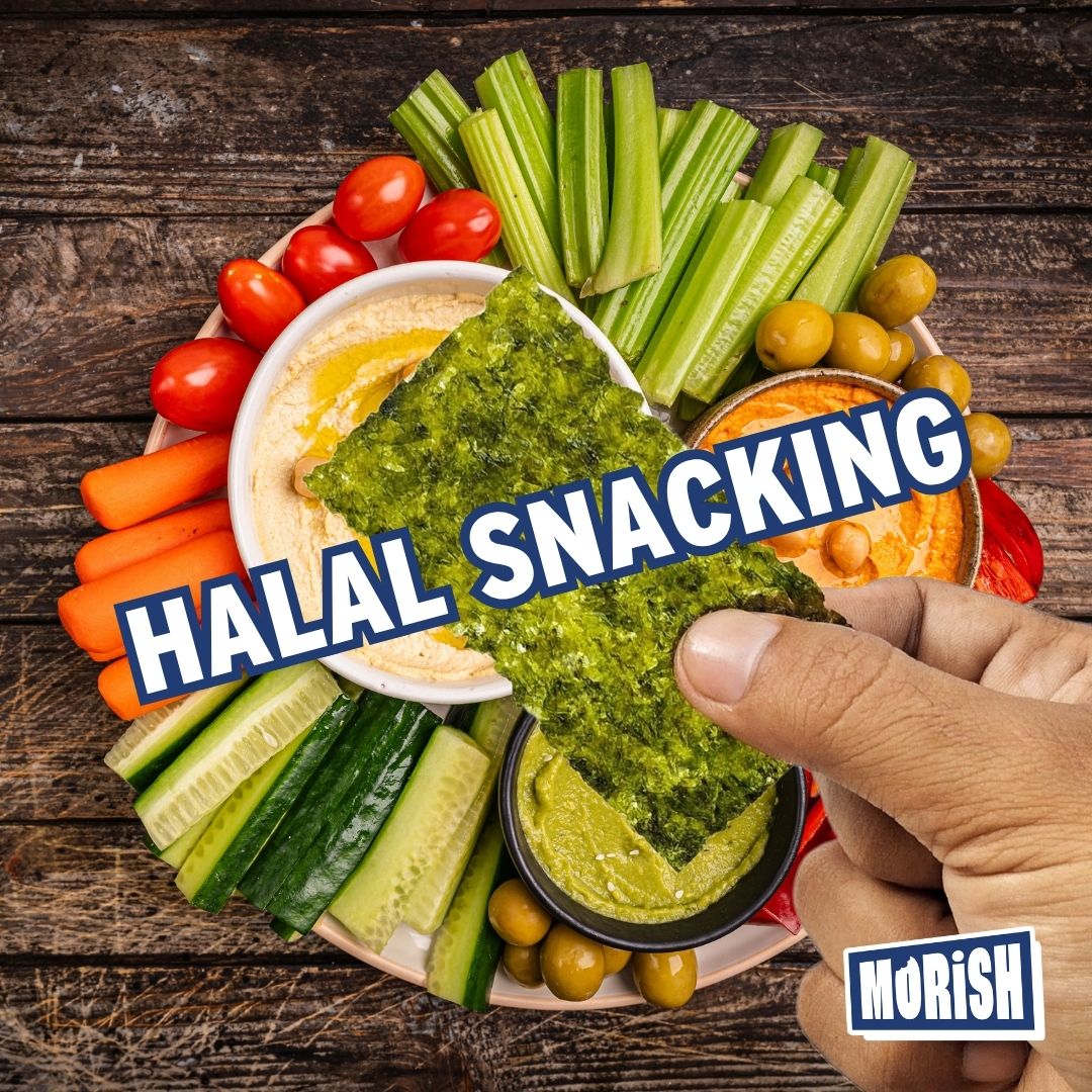 Hummus dips, vegan snacks and crispy seaweed sheet | Morish Snacks