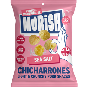 Pack of pork chicharrónes sea salt | Morish Snacks