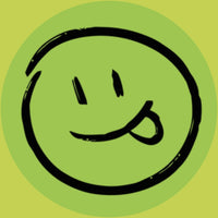 Happy green smiley with tongue | Morish Snacks