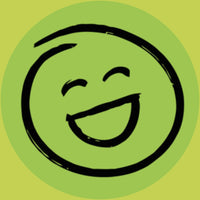 Happy green smiley with mouth open | Morish Snacks
