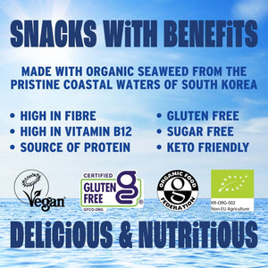 Benefits of organic sea salt seaweed with ocean | Morish Snacks