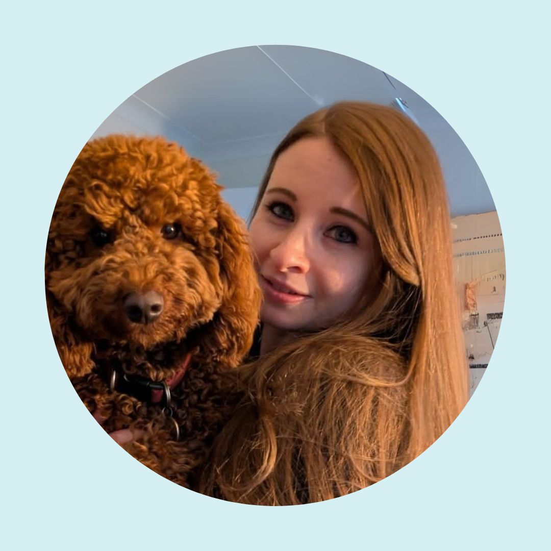 Vicki with dog Shelley | Morish Snacks