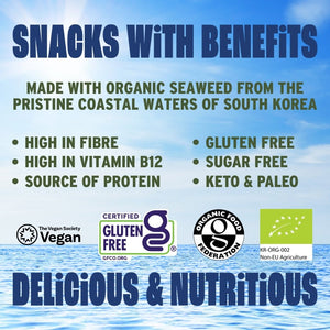 Benefits of organic olive oil seaweed with ocean | Morish Snacks