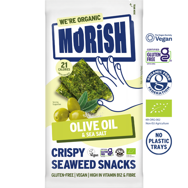 Pack of organic olive oil seaweed | Morish Snacks