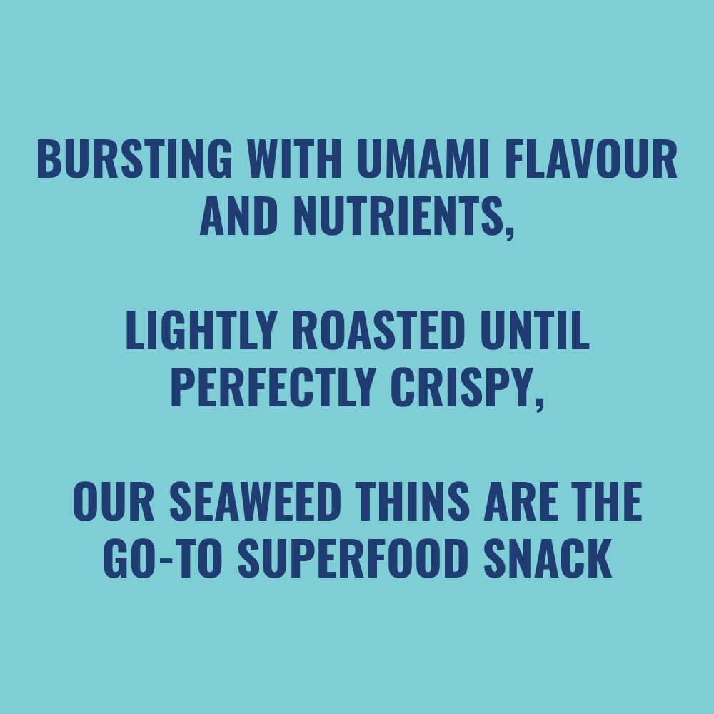 Text outlining the seaweed highlights | Morish Snacks