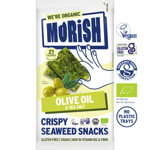Pack of organic olive oil seaweed | Morish Snacks