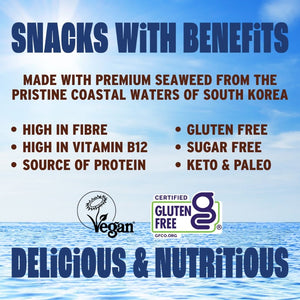 Benefits of crispy shiitake seaweed with ocean | Morish Snacks