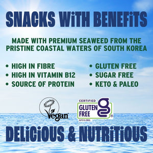 Benefits of crispy avocado oil seaweed with ocean | Morish Snacks