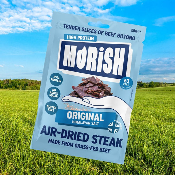 Pack of air-dried steak original with meadow | Morish Snacks