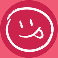 Happy red smiley with tongue | Morish Snacks