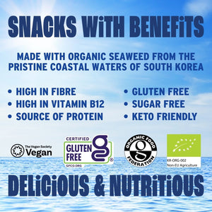 Benefits of organic sea salt seaweed with ocean | Morish Snacks