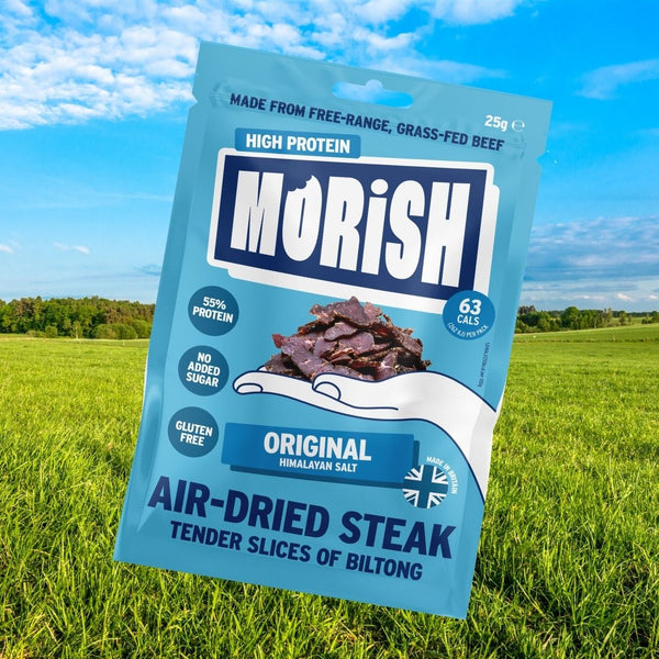 Pack of air-dried steak original with meadow | Morish Snacks