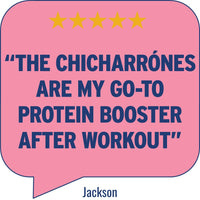 Jackson’s customer rating in speech bubble | Morish Snacks