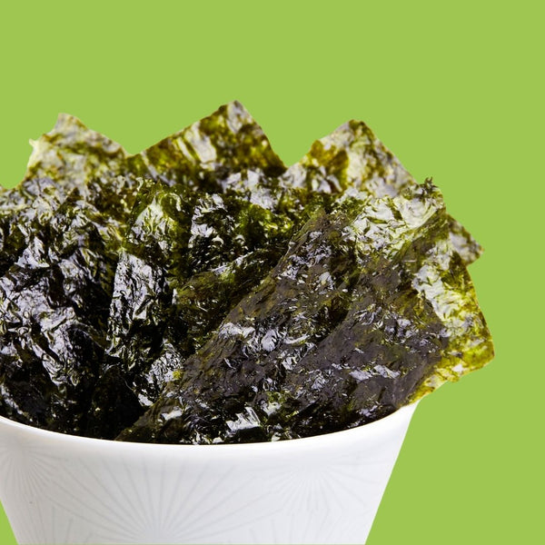 Bowl of crispy avocado oil seaweed | Morish Snacks
