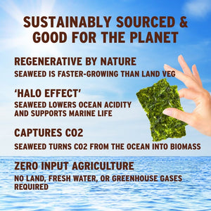 Why crispy shiitake seaweed is good for planet with ocean | Morish Snacks