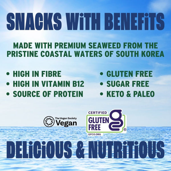 Benefits of crispy avocado oil seaweed with ocean | Morish Snacks