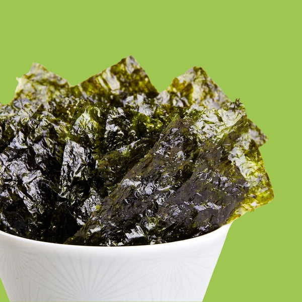Bowl of delicious crispy avocado oil seaweed | Morish Snacks