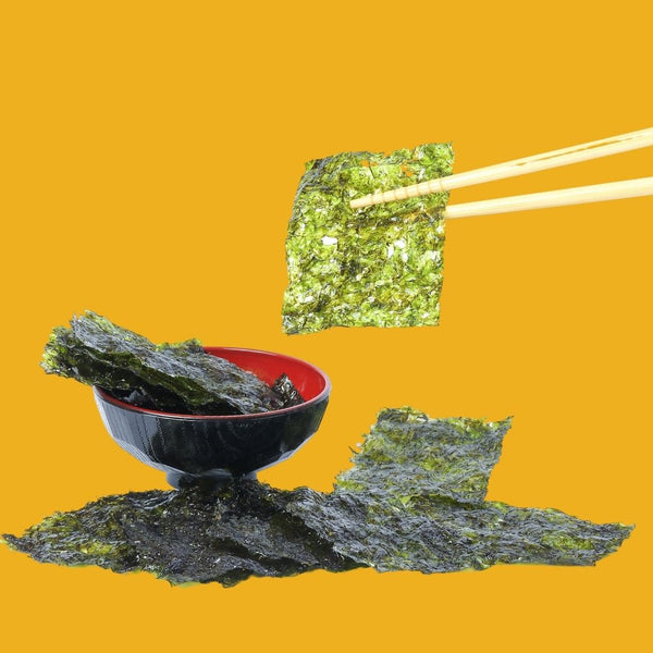 Bowl of delicious crispy sesame oil seaweed | Morish Snacks