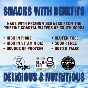 Benefits of crispy shiitake seaweed with ocean | Morish Snacks