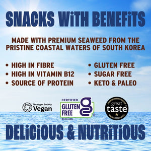 Benefits of crispy shiitake seaweed with ocean | Morish Snacks