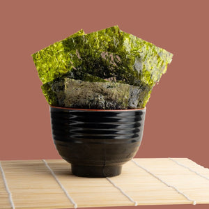 Bowl of delicious crispy shiitake seaweed | Morish Snacks