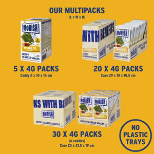 Packaging formats for crispy sesame oil seaweed | Morish Snacks