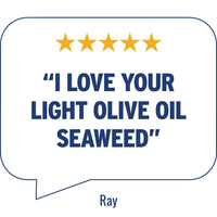 Ray’s customer rating in speech bubble | Morish Snacks