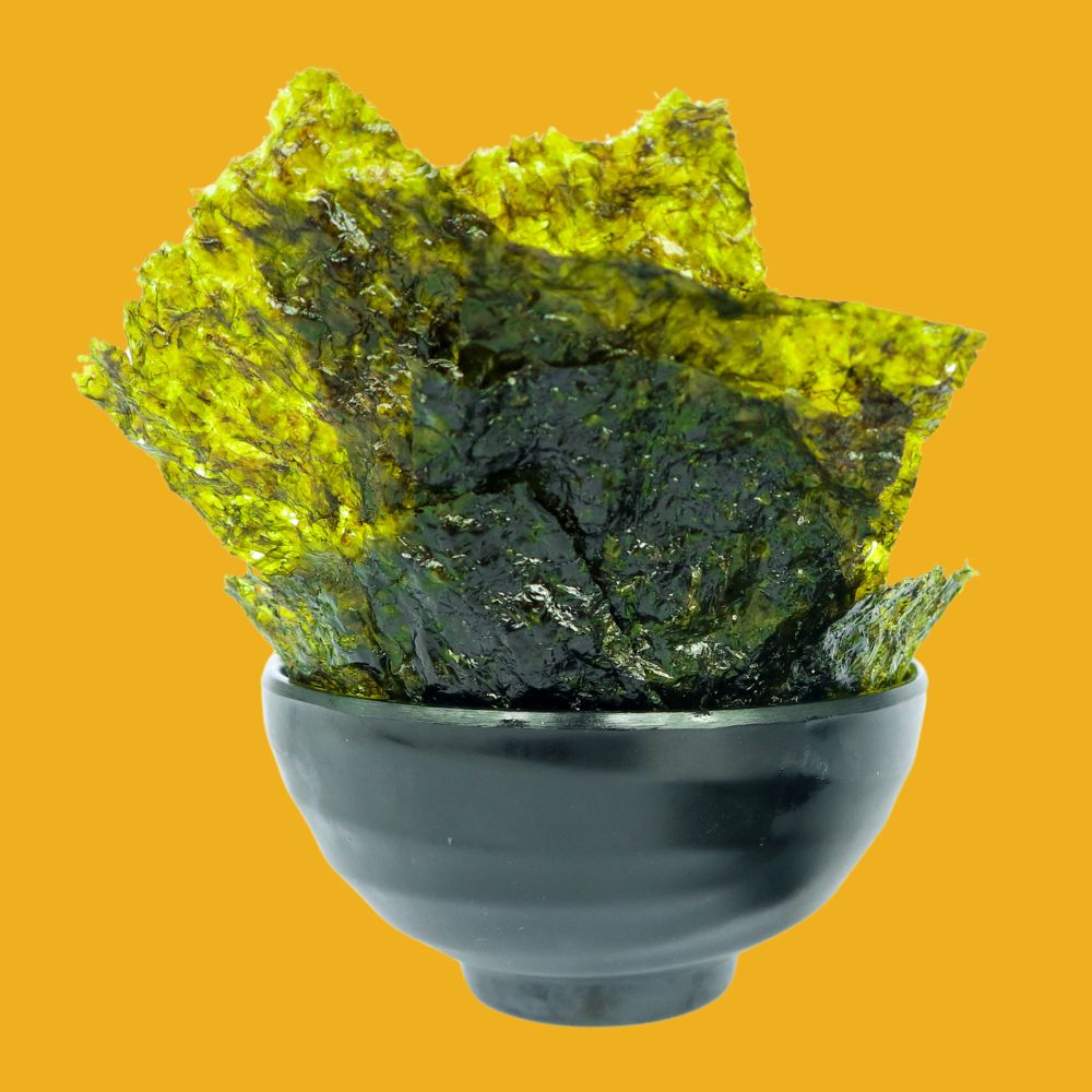 Bowl filled with crispy seaweed sheets | Morish Snacks