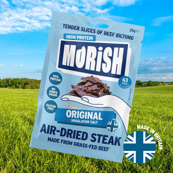 Pack of air-dried steak original with meadow | Morish Snacks