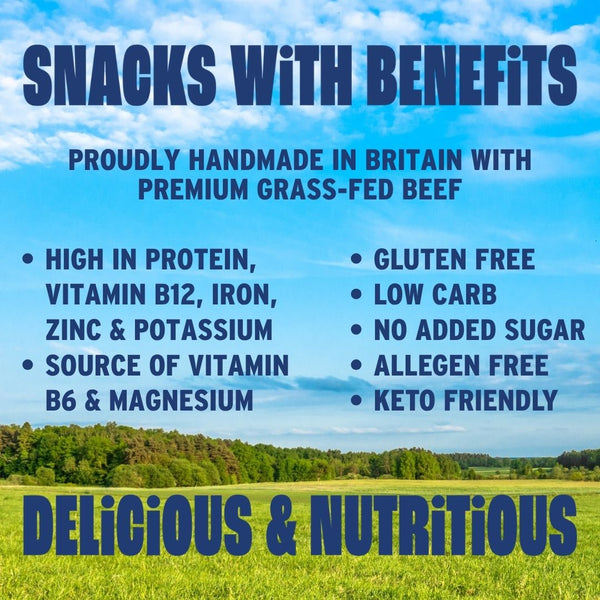 Benefits of air-dried steak with field and woodland | Morish Snacks