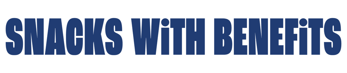 Snacks With Benefits slogan in blue | Morish Snacks
