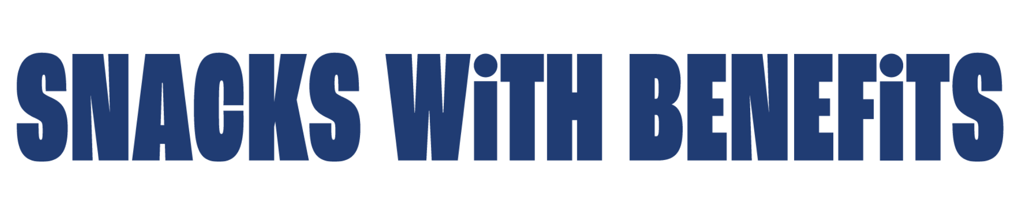 Snacks With Benefits slogan in blue | Morish Snacks